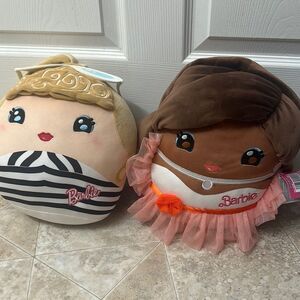 Barbie Cuutopia Plush, 10-inch Soft Pillow Doll with Chevron Swimsuit